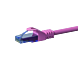 UTP CAT6a patchkabel 0,15m roze - 100% koper