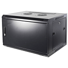 4U wandkast met metalen deur 600x600x280mm (BxDxH)