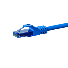 UTP CAT6a patchkabel 0,15m blauw - 100% koper