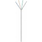 CAT5e U/UTP 50m kabel op rol soepel grijs CCA
