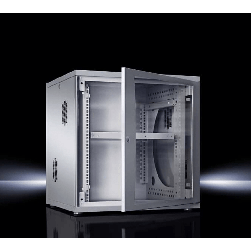 Rittal 9U 19 inch Flatbox Wandkast, afmetingen (BxHxD) 600x492x600mm