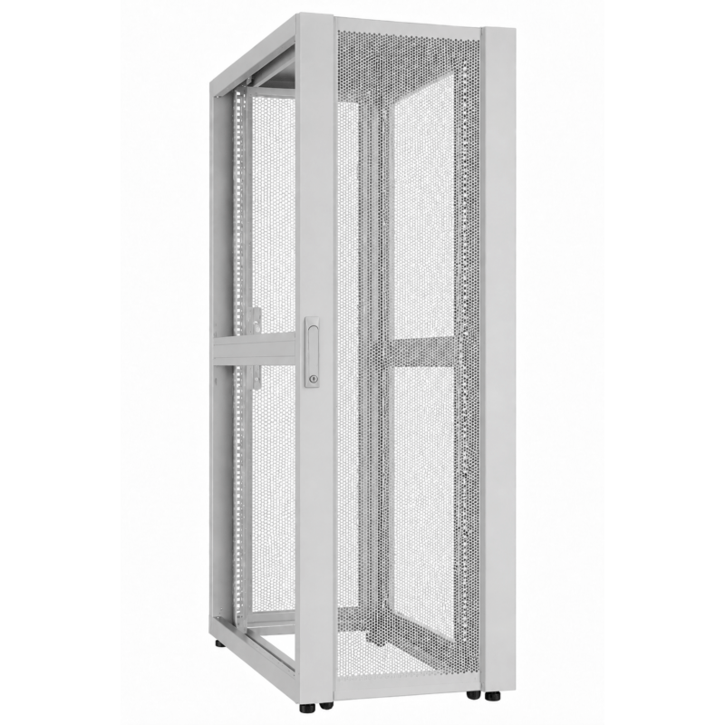 48U Datacenter serverkast met geperforeerde deur 600x1200x2250mm (BxDxH) Grijs