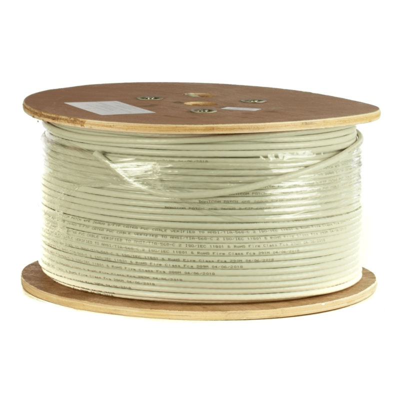 DANICOM CAT6A U/UTP 500m kabel op rol soepel -  PVC (Fca)