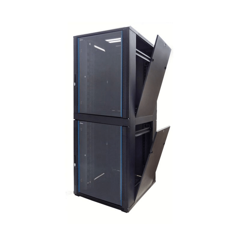 48U compartiment serverkast met geperforeerde deur - 2x20U - 800x800x2200mm (BxDxH)