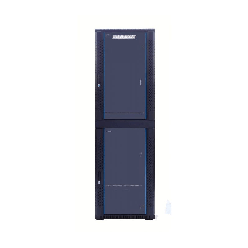 42U compartiment serverkast met glazen voordeur - 2x20U - 600x600x2000mm (BxDxH)