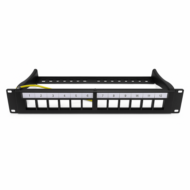 10 inch STP patchpaneel voor keystones - 12 poorts
