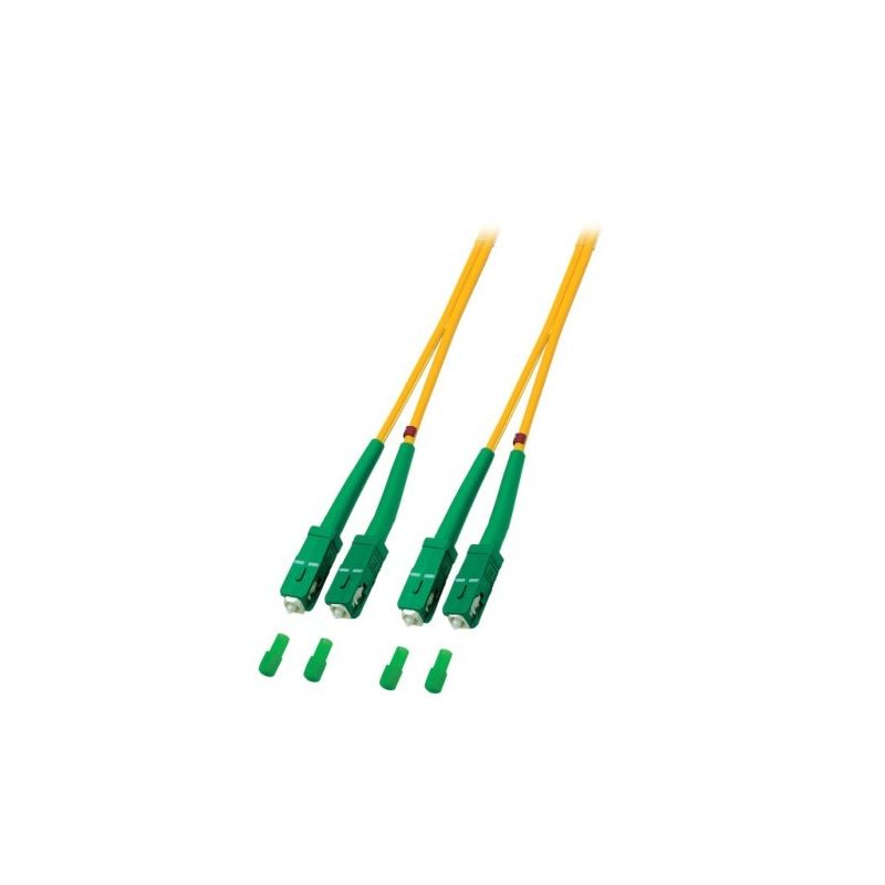 OS2 duplex glasvezel kabel SC/APC-SC/APC 0,50m