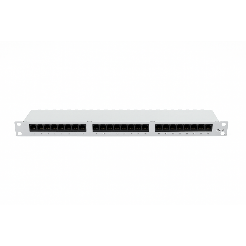Cat6 24 poorts STP patchpaneel 0,5U