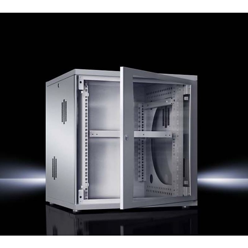 Rittal 12U 19 inch Flatbox Wandkast, afmetingen (BxHxD) 600x625x400mm